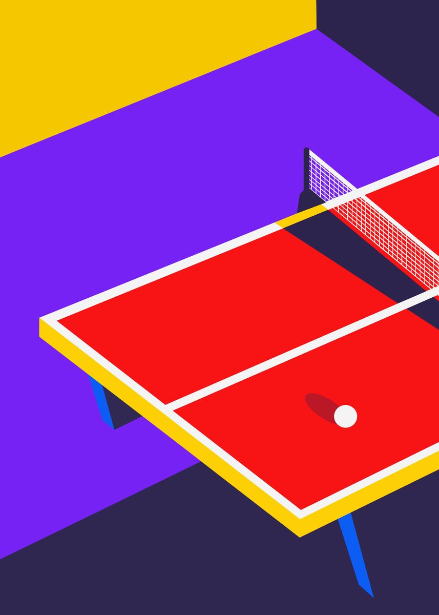 'Table tennis' Poster by lisa fit | Displate