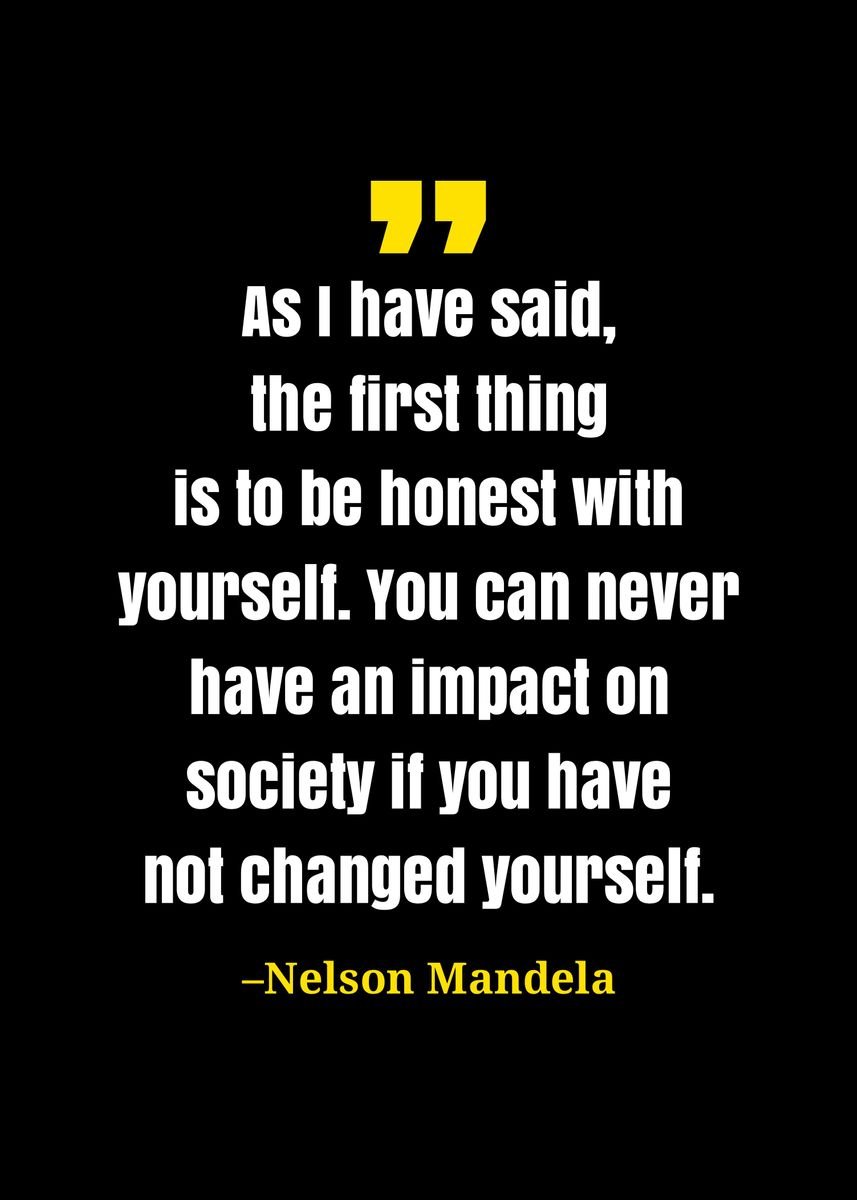 'Nelson Mandela quote' Poster, picture, metal print, paint by Gembull ...