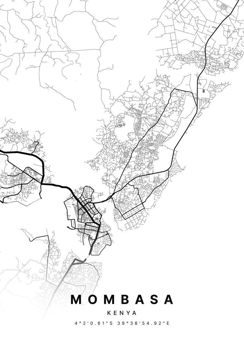 'Mombasa Kenya' Poster by Kemi Solaja Displate