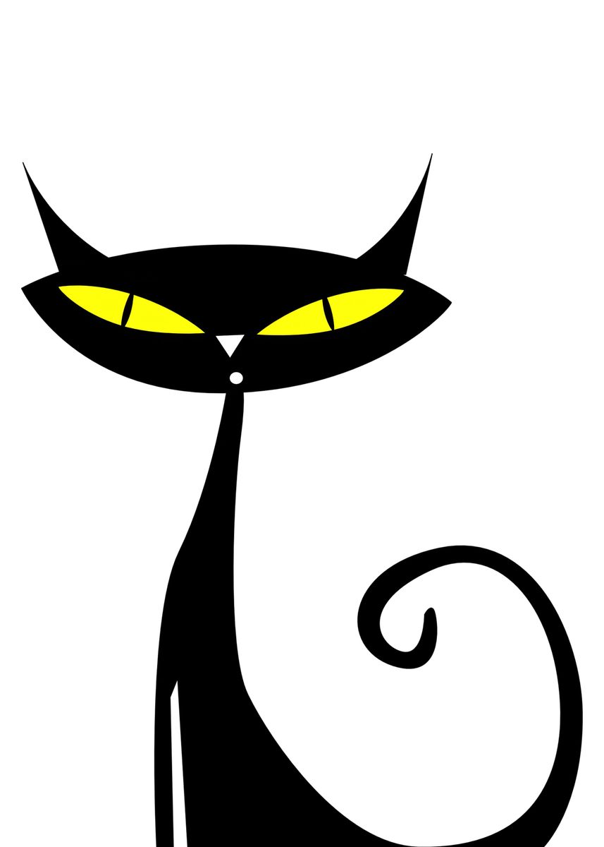 'Cute cat' Poster by Riddle Mack | Displate