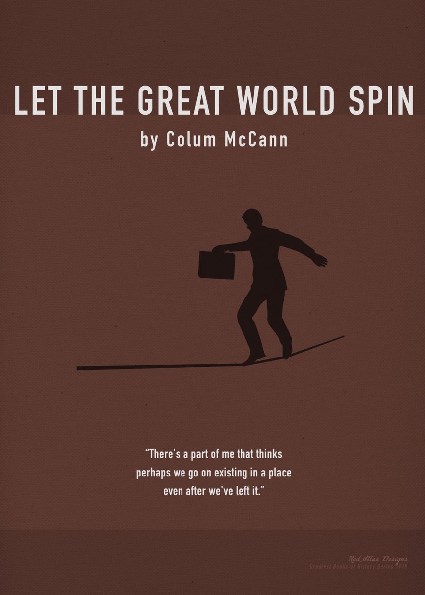 'Let the Great World Spin' Poster, picture, metal print, paint