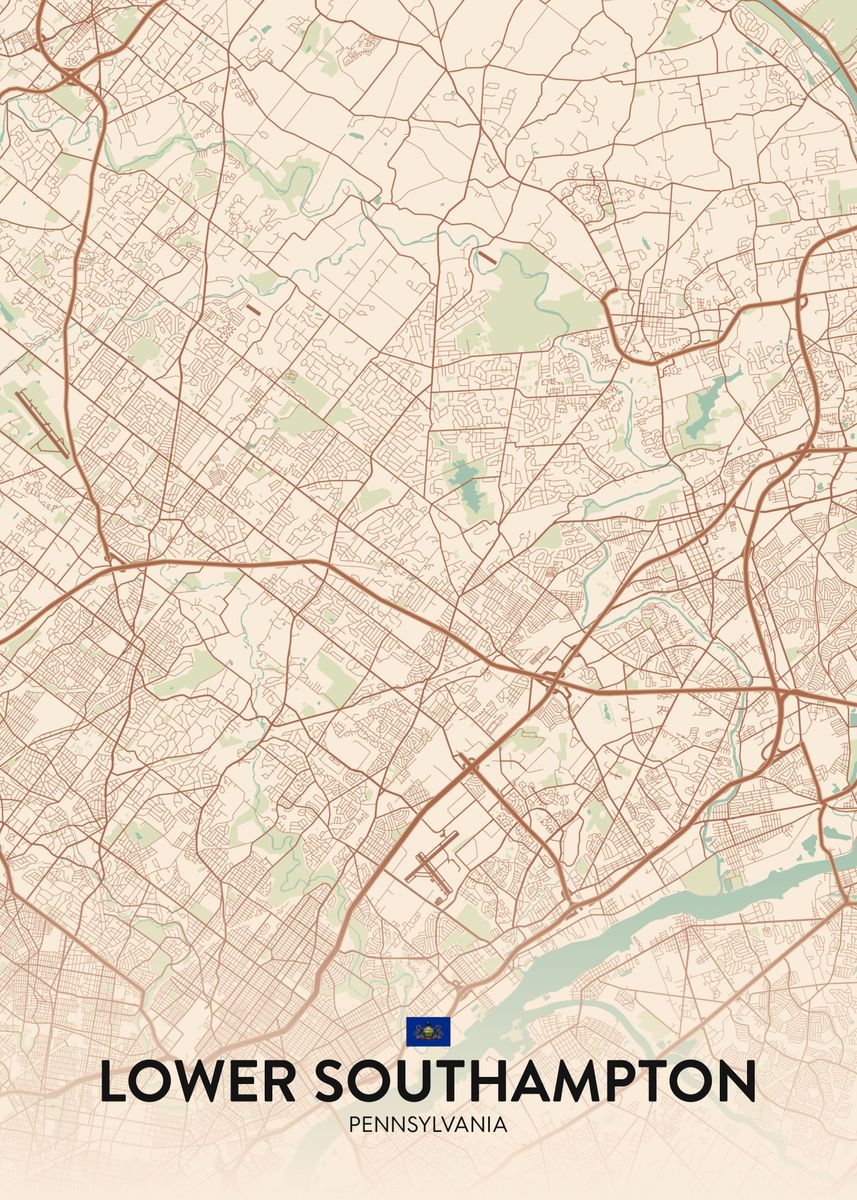 'Lower Southampton PA' Poster by IMR Designs Displate