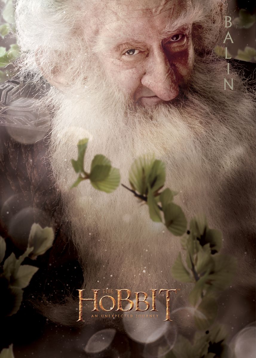 'H1 Balin Portrait' Poster, picture, metal print, paint by Middle-Earth ...