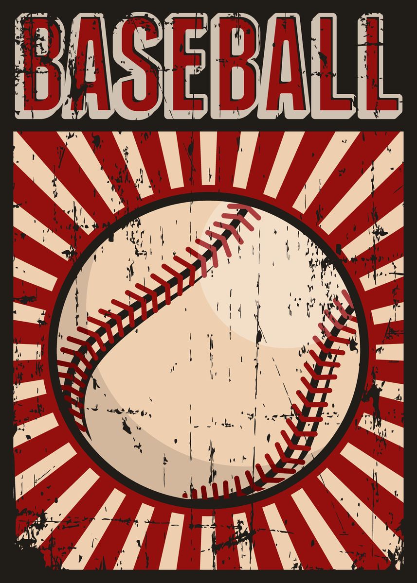 Baseball Game Sport' Poster by Max Ronn