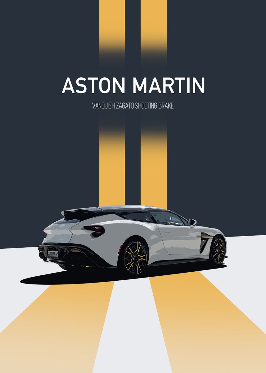 'Aston Martin Vanquish' Poster, picture, metal print, paint by Full ...