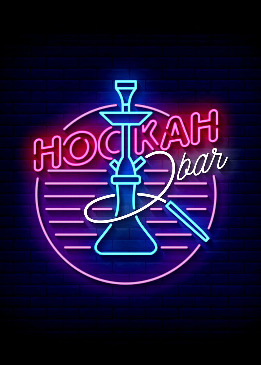 'Hookah Bar' Poster by Motivation ManiaC | Displate