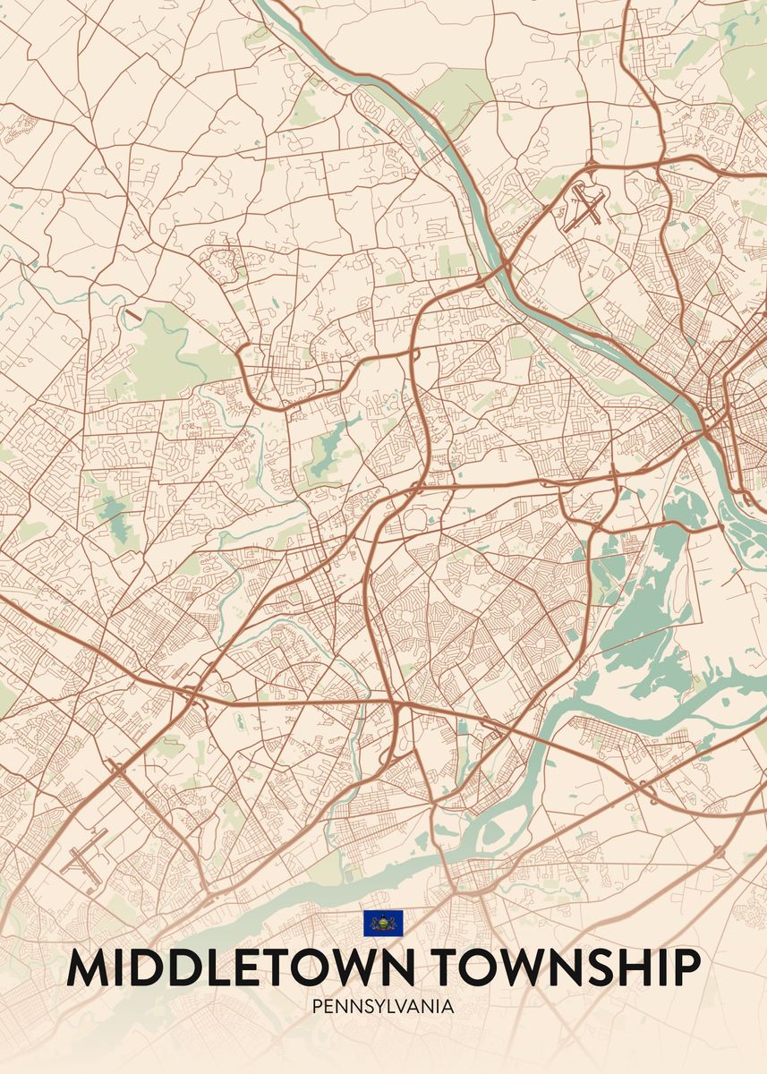 'Middletown Township PA' Poster by IMR Designs Displate