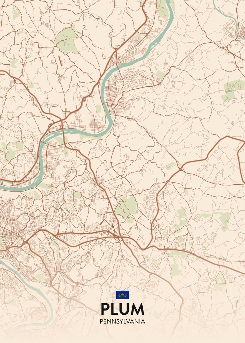 'Plum PA' Poster by IMR Designs Displate