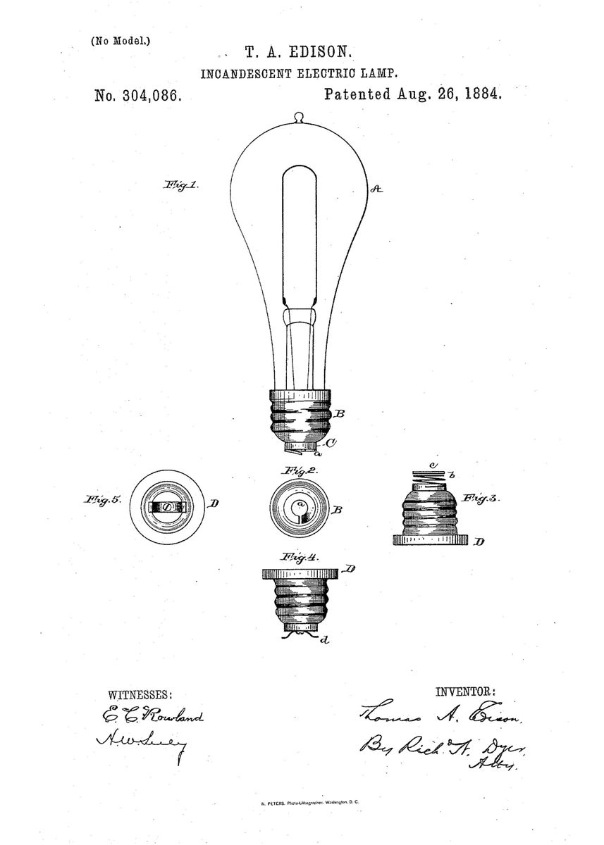 'incandescent Light Bulb' Poster, Picture, Metal Print, Paint By 