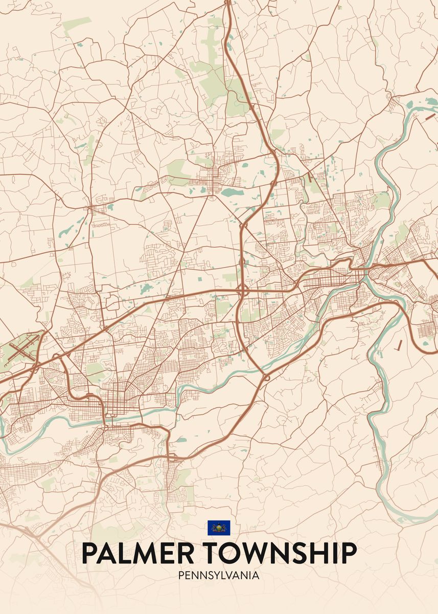 'Palmer Township PA' Poster by IMR Designs Displate