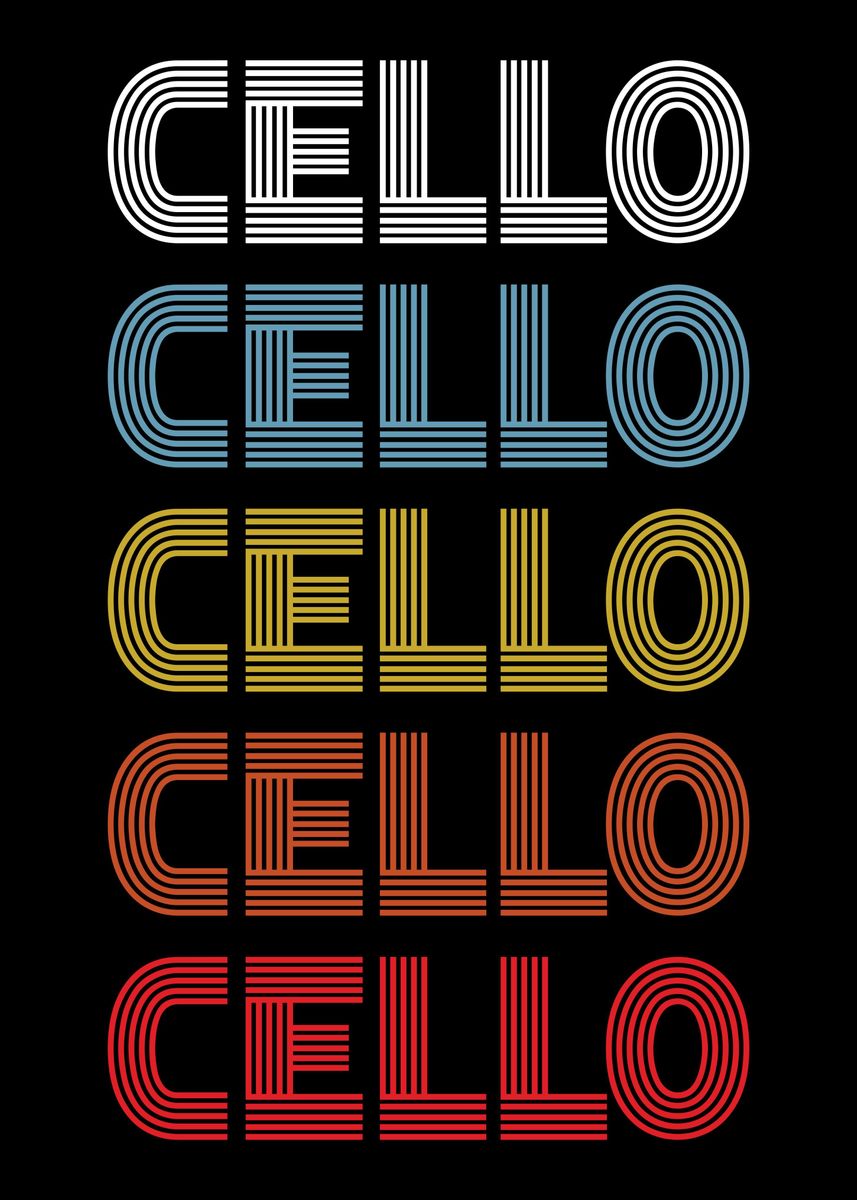 Cellist Cello Poster By Hexor Displate 3353