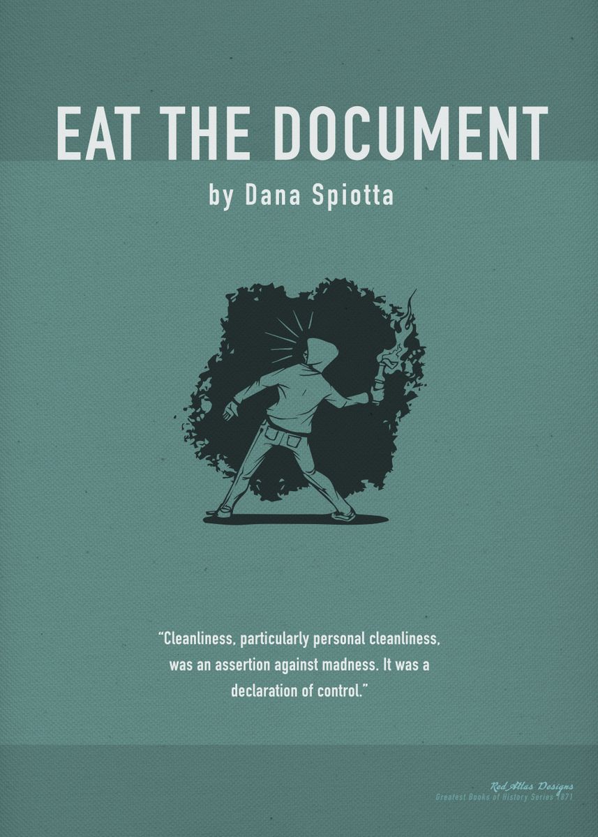 'Eat The Document Novel' Poster by Design Turnpike Displate