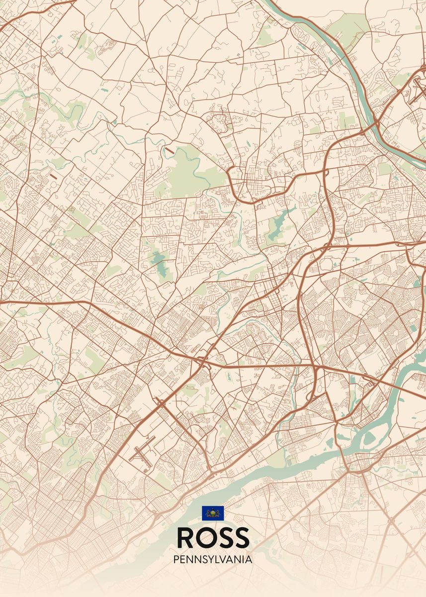 'Ross PA' Poster by IMR Designs Displate