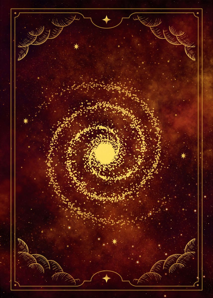'universe tarot card' Poster, picture, metal print, paint by Michael