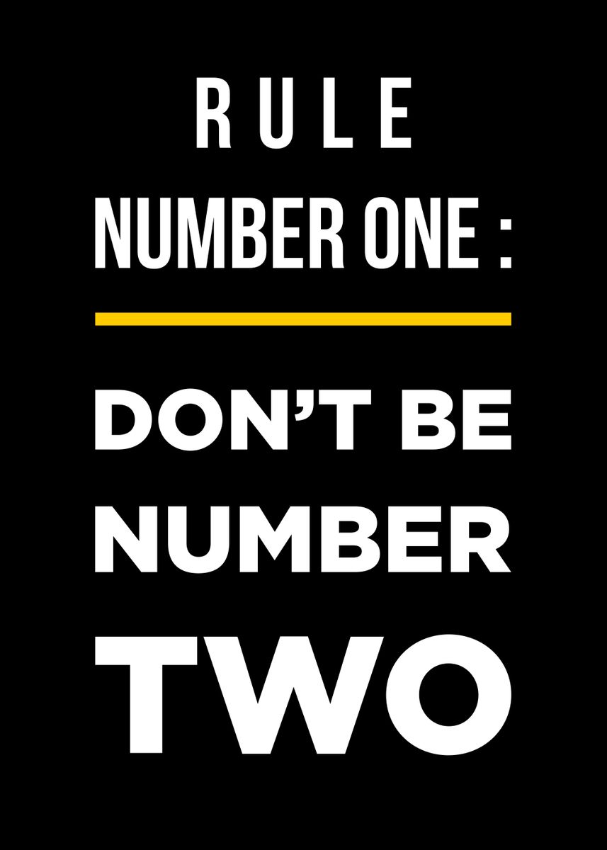'rule of life' Poster, picture, metal print, paint by Greatest of All ...