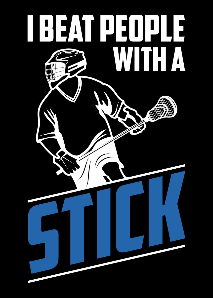 'Lacrosse' Poster by BobbyBubble Displate