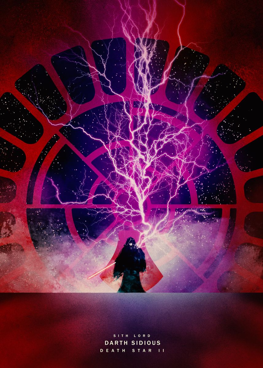 'Darth Sidious' Poster, picture, metal print, paint by Star Wars | Displate