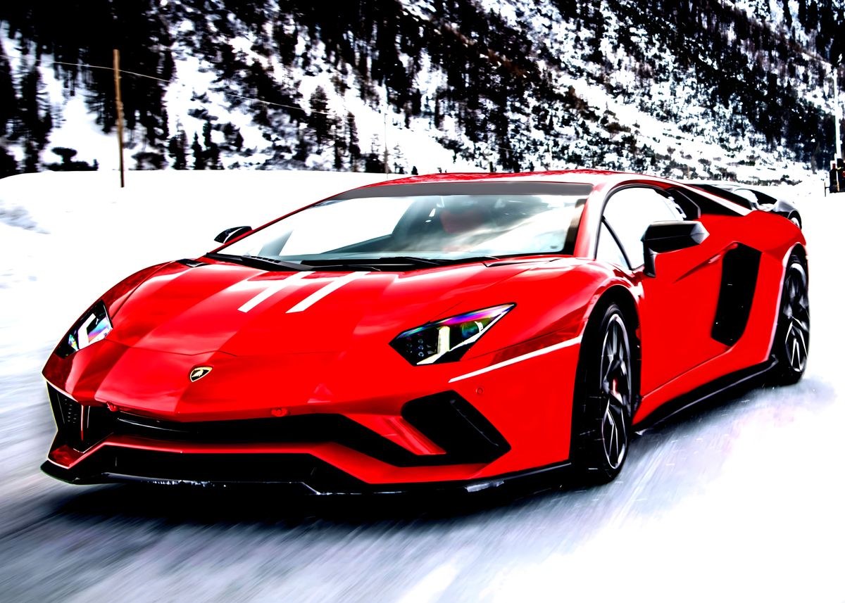 'lamborghini aventador' Poster by Recca | Displate