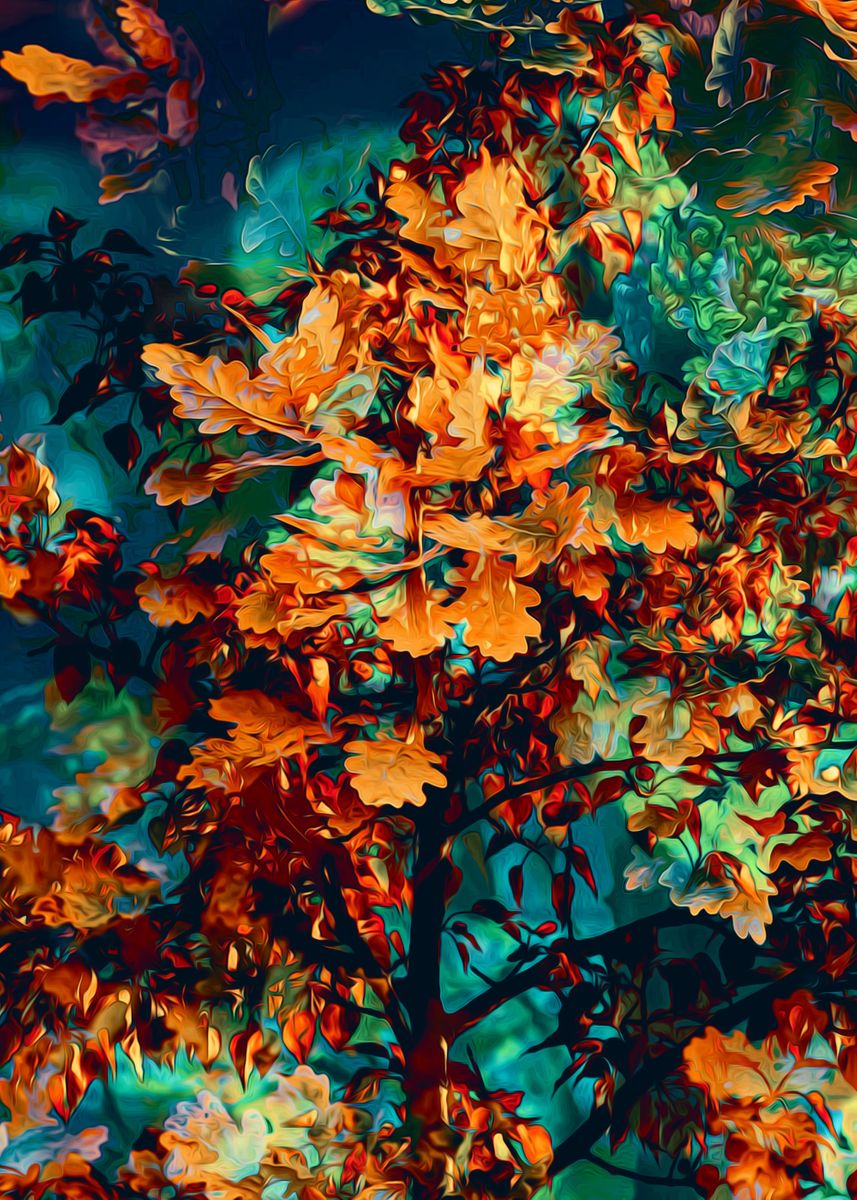 'Abstract Leaves' Poster by vandervisuals Displate