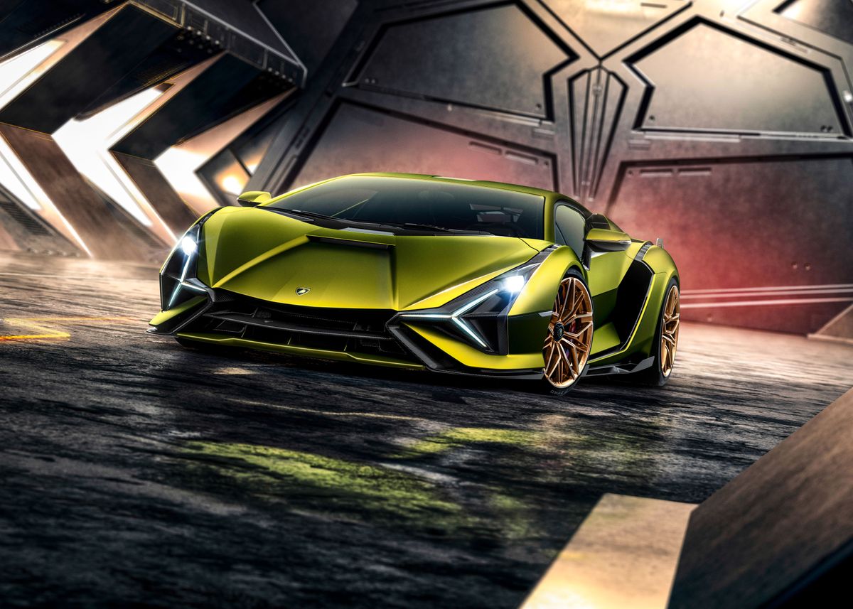 'Lamborghini Sian' Poster by Monster Car | Displate