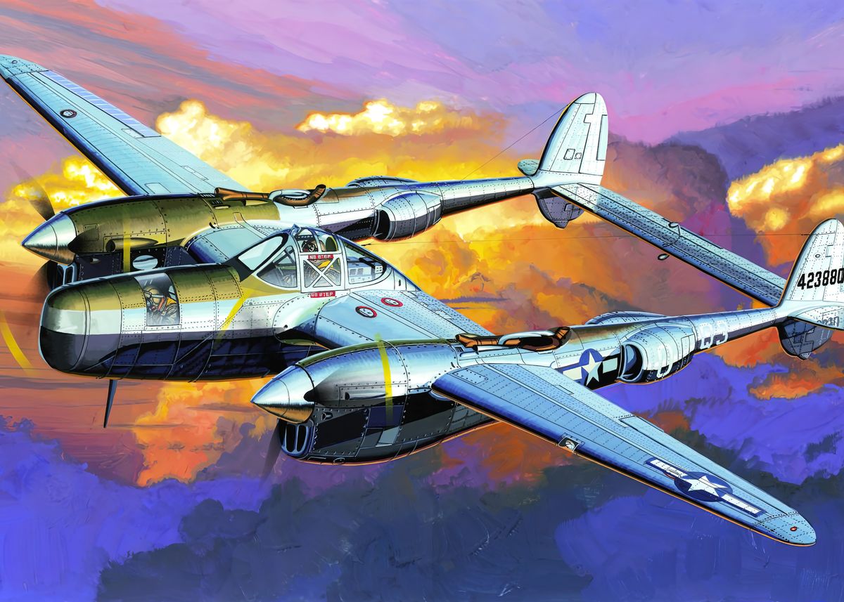 'P38 Pathfinder' Poster by AirCraft Lover | Displate
