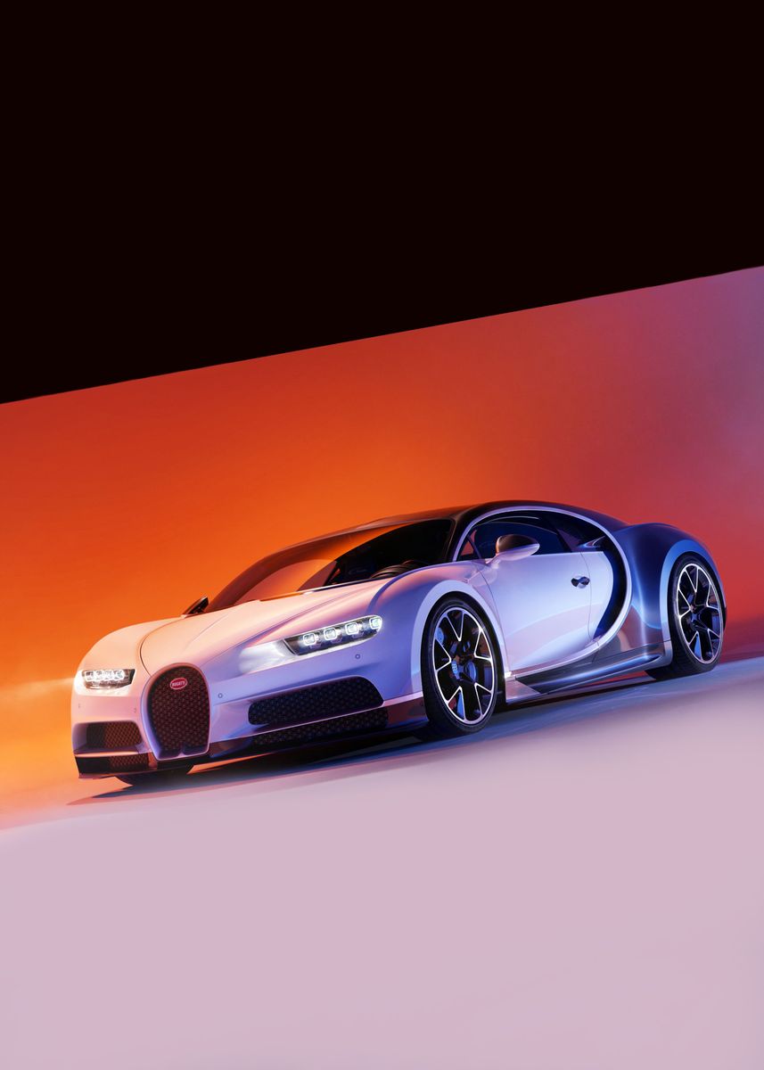 'Bugatti chiron' Poster by Recca | Displate