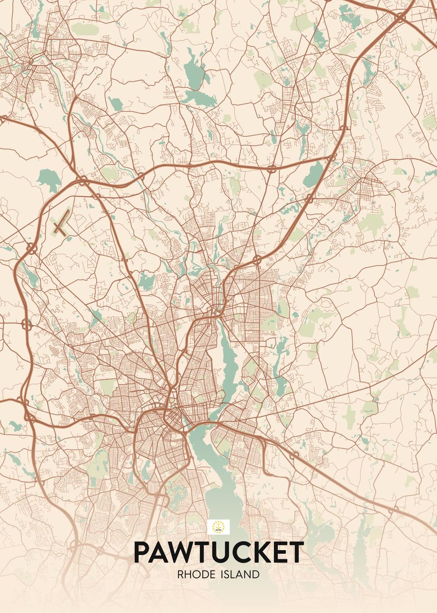 'Pawtucket RI' Poster by IMR Designs Displate