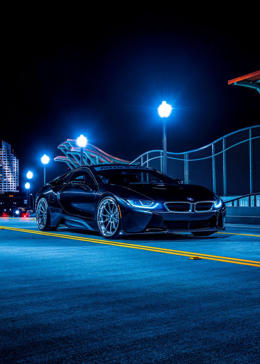 'BMW i8' Poster, picture, metal print, paint by Monster Car | Displate