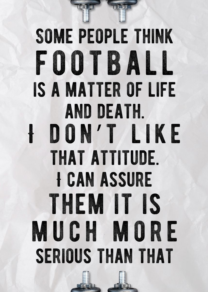 'Football Is Life' Poster by Colorize Studio | Displate