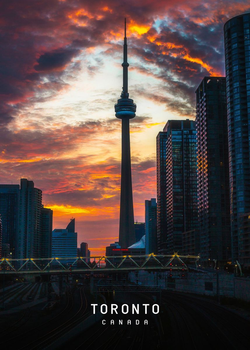 'Toronto ' Poster, picture, metal print, paint by Travel Addict Displate