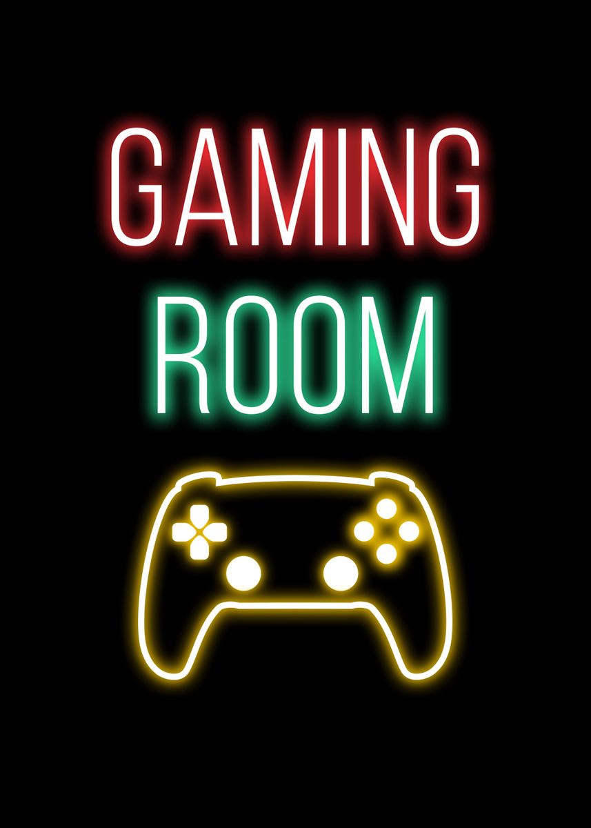 'Gaming Room' Poster, picture, metal print, paint by 99 Posters | Displate