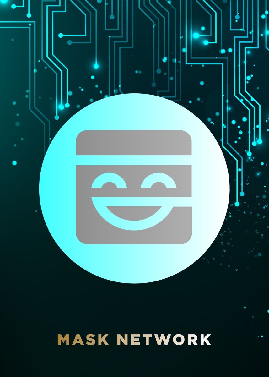 'Mask Network Coin' Poster by Trending Music Retro Displate