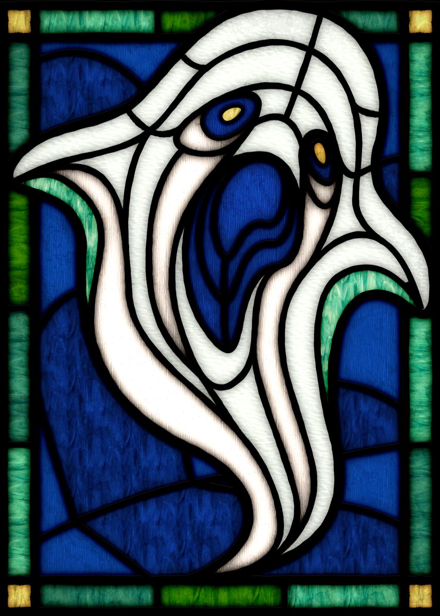 'Ghost Stained Glass' Poster, picture, metal print, paint by Jenny ...