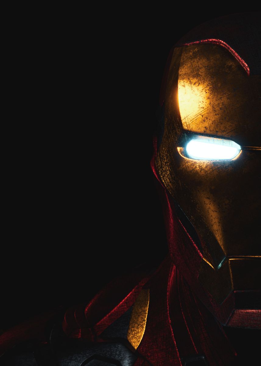 'Iron Man' Poster, picture, metal print, paint by Alem Coksa | Displate