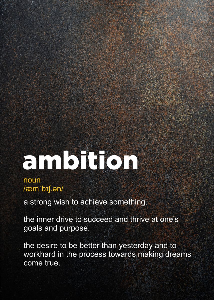 ambition-definition-poster-poster-by-greatest-of-all-time-displate