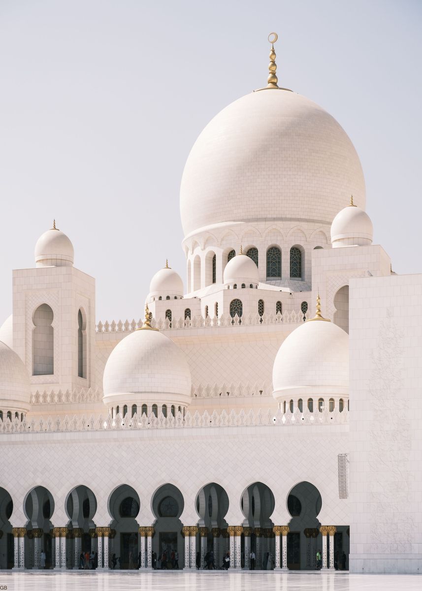 'Sheikh Zayed Grand Mosque' Poster, picture, metal print, paint by ...