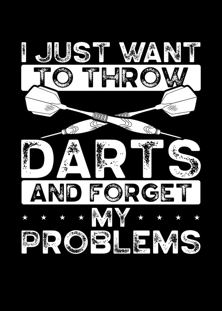 'I throw darts and m' Poster by BeMi Displate