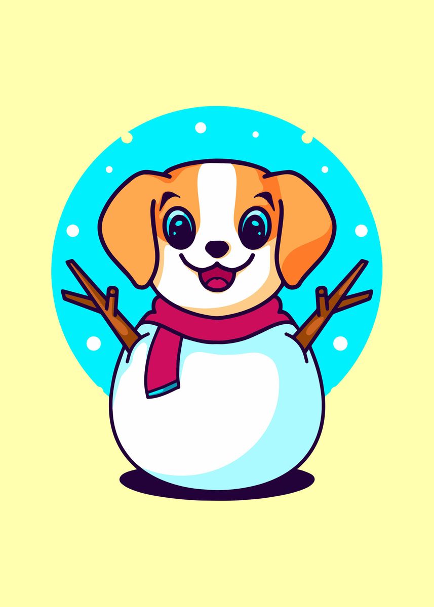 'Cute dog' Poster by Tran Duc Hieu Displate