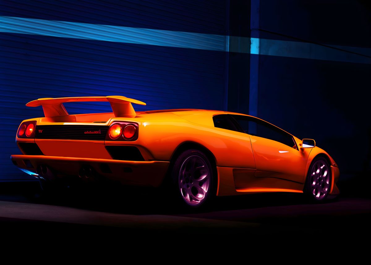 'lamborghini diablo' Poster by Recca | Displate