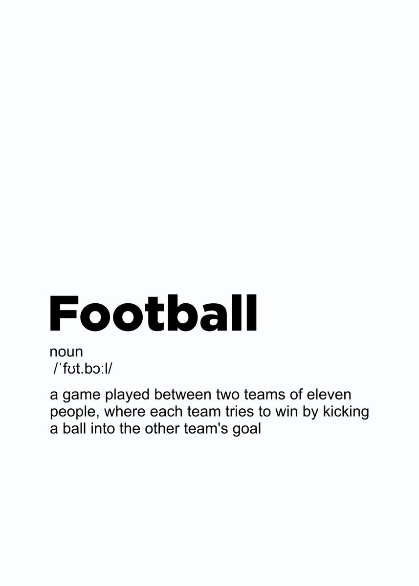 football-definition-poster-poster-picture-metal-print-paint-by