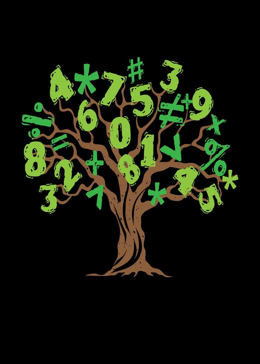 'Math Tree Math Tree' Poster, picture, metal print, paint by Mooon ...