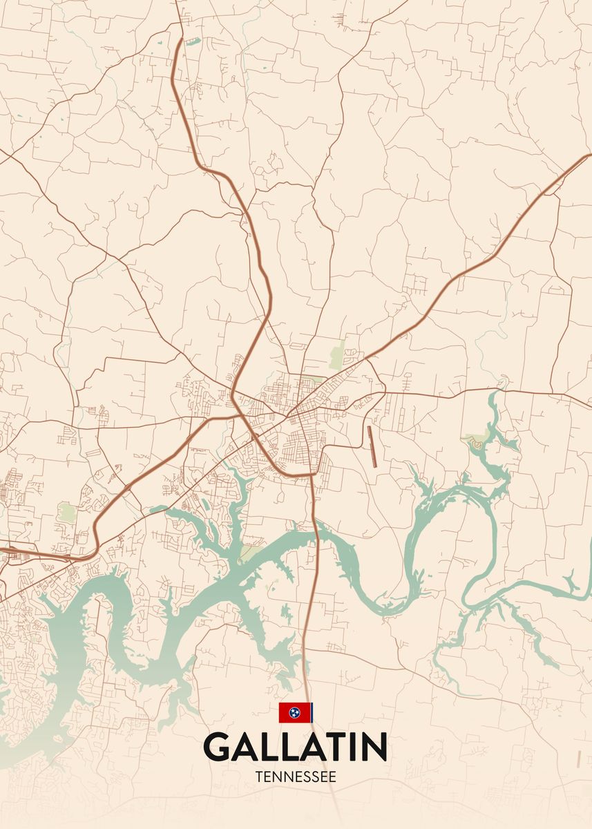 #39 Gallatin TN #39 Poster by IMR Designs Displate