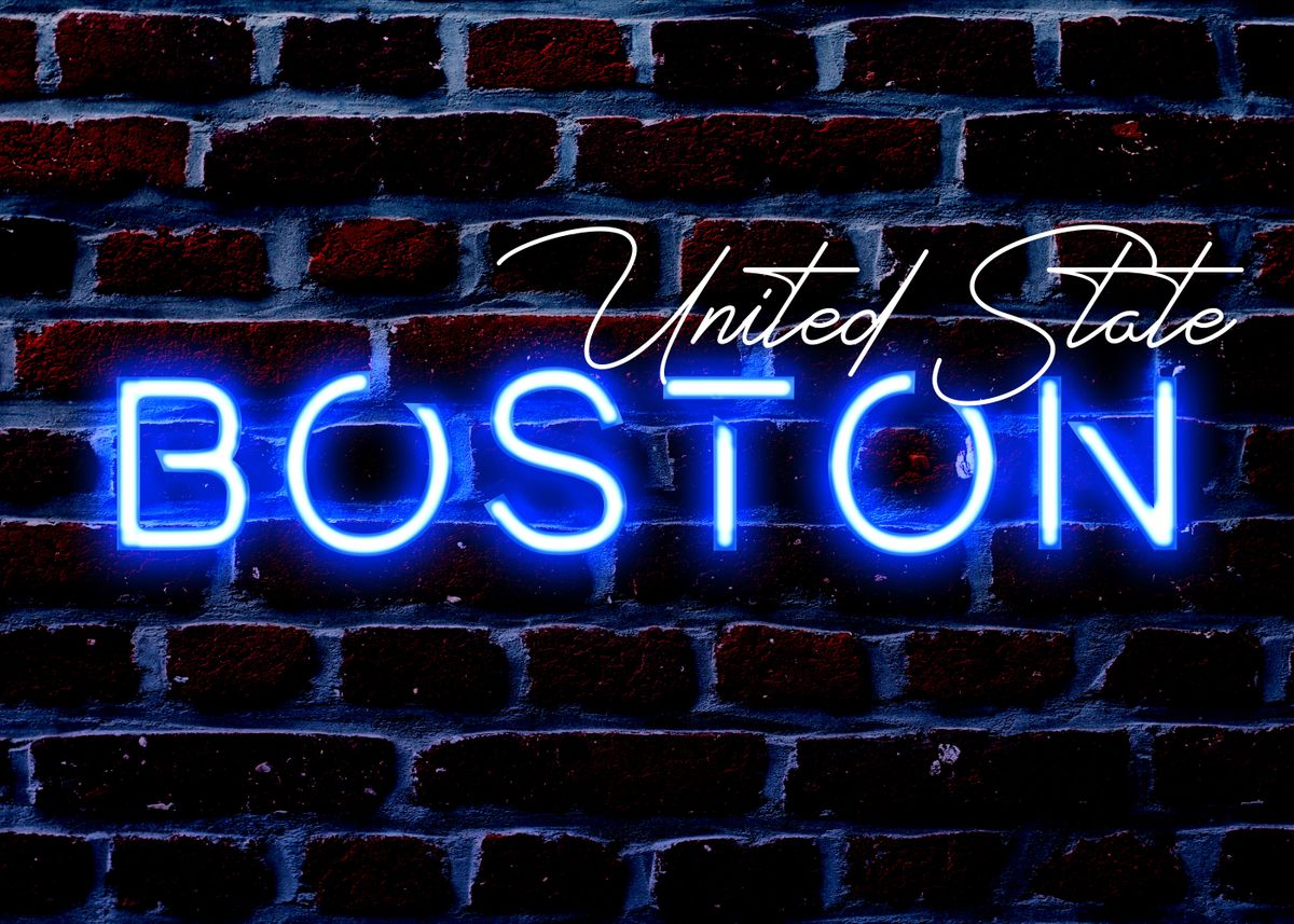 'Boston' Poster by Wasi Blond Displate