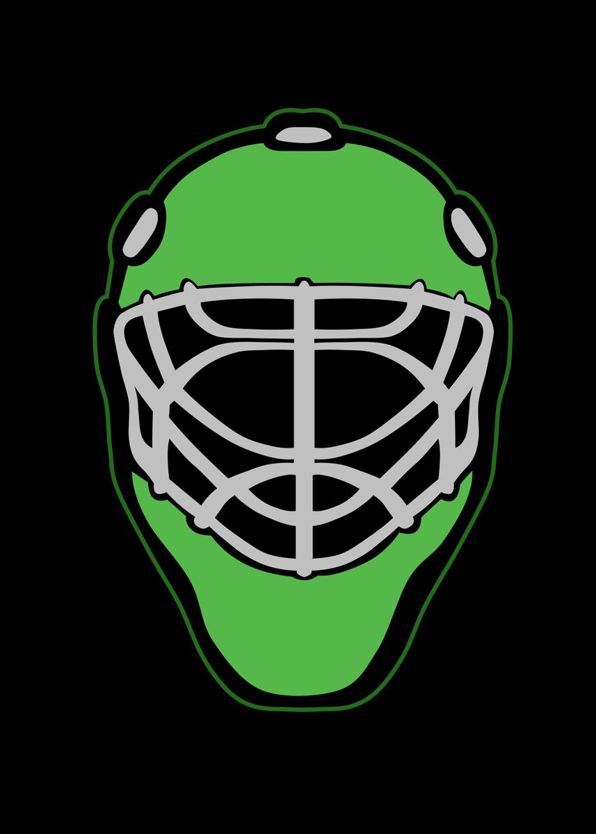 'Goalie mask ' Poster, picture, metal print, paint by mystery box ...