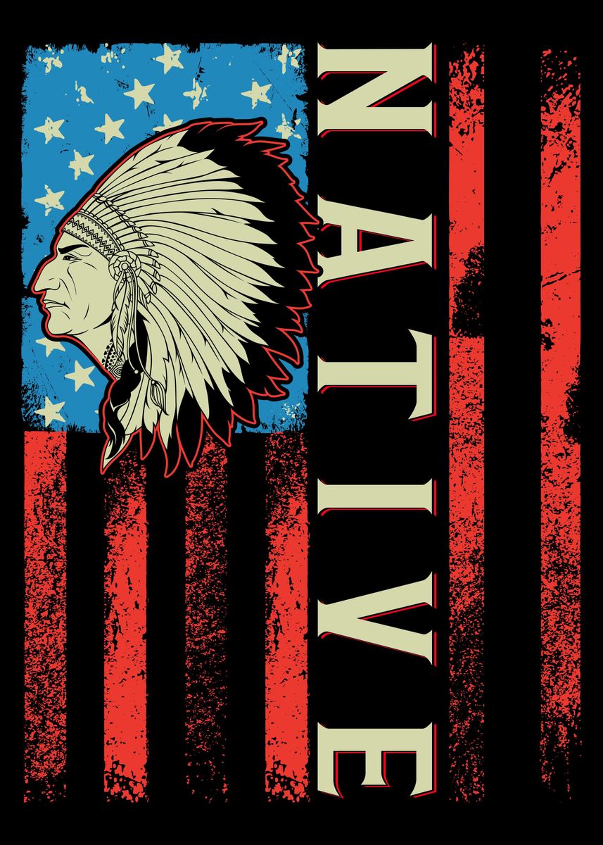 native-american-flag-poster-by-professionaldesigns-displate