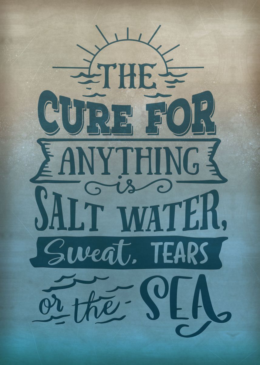 'The cure for anything' Poster, picture, metal print, paint by XandYart ...