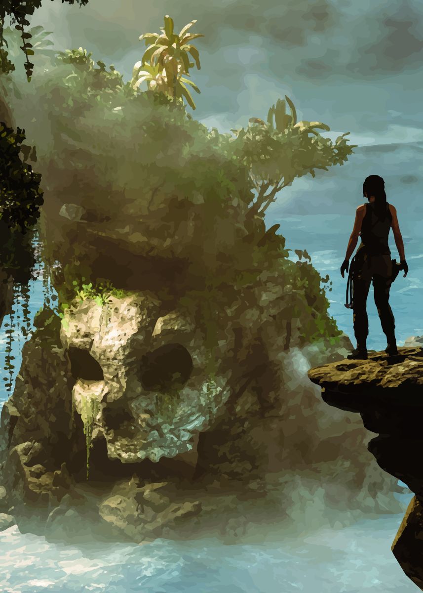 'Tomb Raider' Poster, picture, metal print, paint by ゴーストオブツシマ | Displate