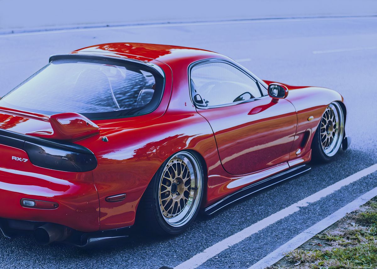 'mazda rx7' Poster by Recca | Displate