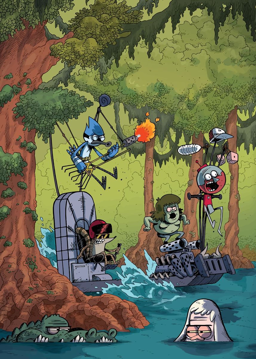Regular Show Racing Game 'play regular show' Poster by ALPHA Nolan | Displate