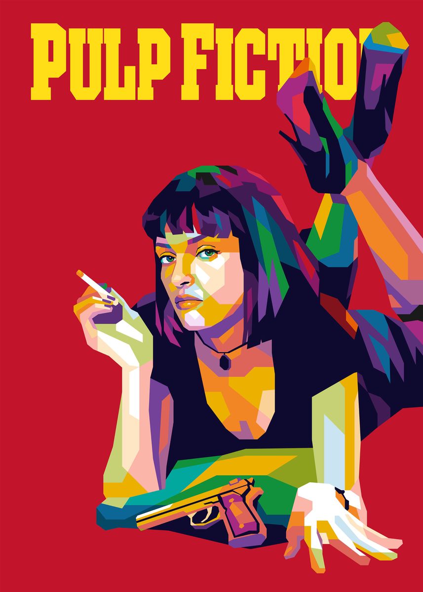 Pulpfiction Film Poster Poster By Ananda Praj Displate 0948